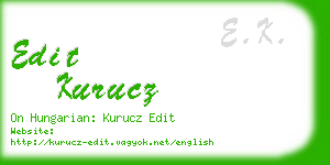 edit kurucz business card